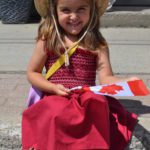 Four-year-old Willow Kergen waiting for the Canada Day parade to start